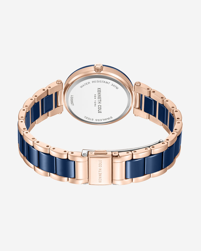 Kenneth Cole Two-Tone Classic Ceramic Bracelet Watch