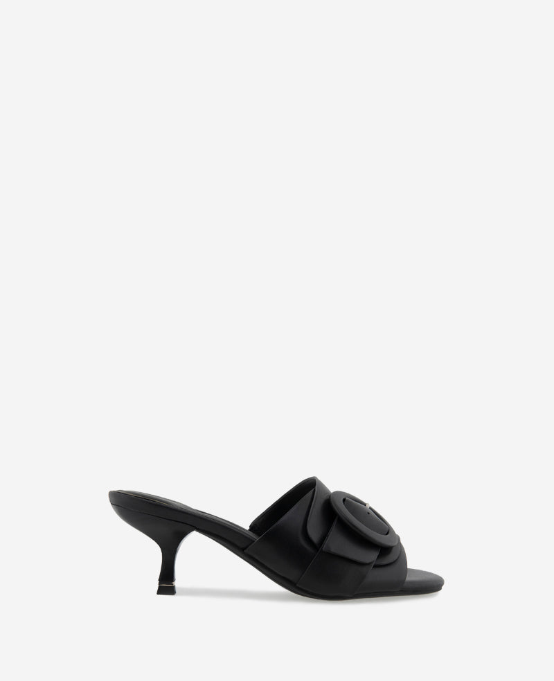kenneth cole Valentina Leather Kitten Heel Slide Sandal