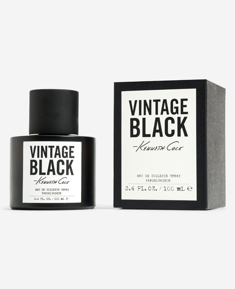 Kenneth Cole Vintage Black For Him Eau De Toilette 3.4 Oz