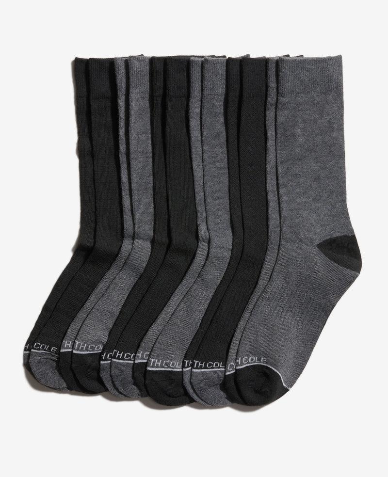 kenneth cole Waffle Texture Dress Crew Socks 6-Pack