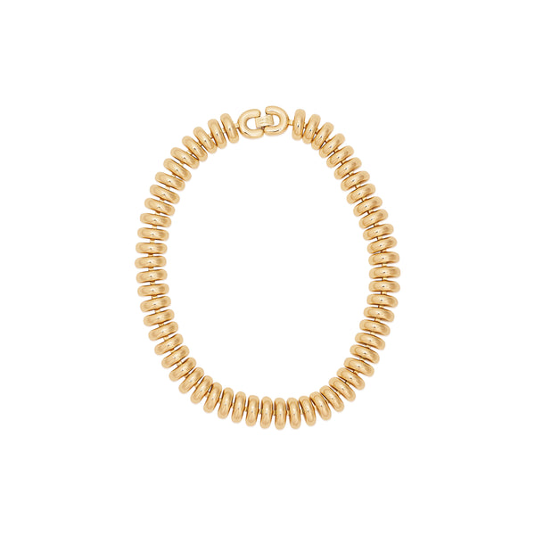 kenneth jay lane 18" Gold Fold Over Clasp Chain Necklace