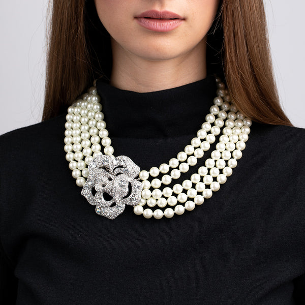 kenneth jay lane "Breakfast at Tiffany's" Pearl Necklace
