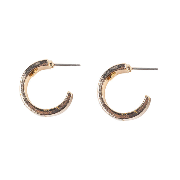Kenneth Jay Lane Gold Hoop Studded Earring With Pearls