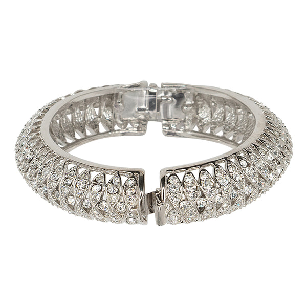 Kenneth Jay Lane Jackie Kennedy Crystal Pavé Bangle