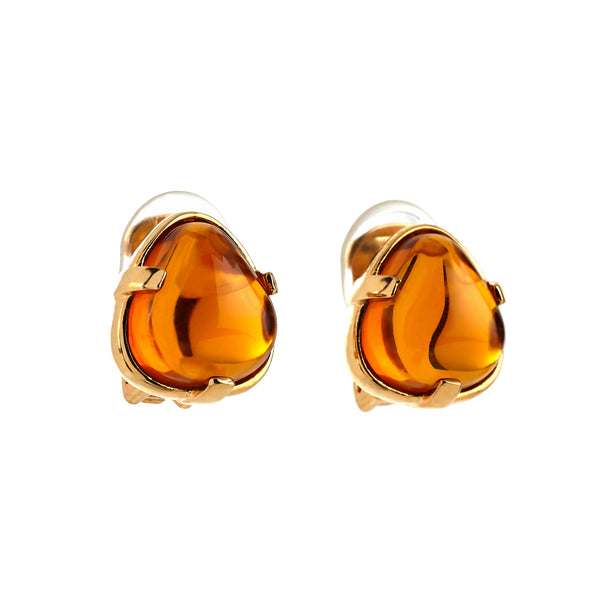 kenneth jay lane 3 Prong Nugget Clip Earrings