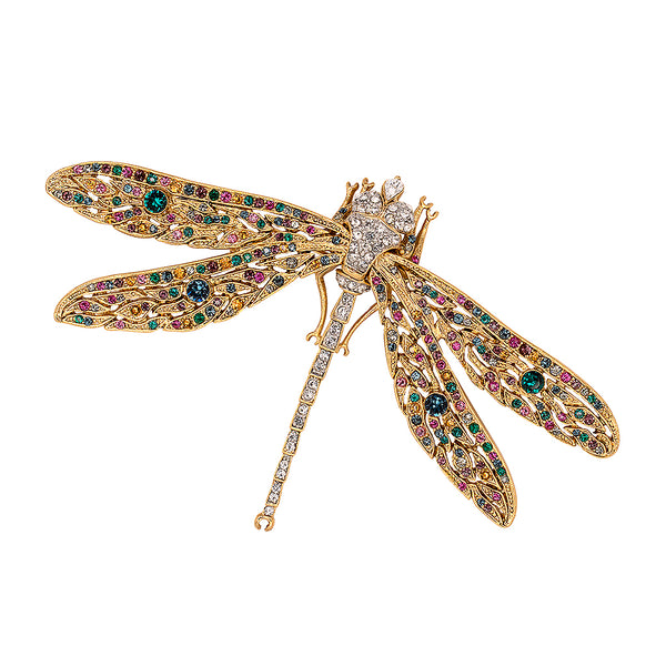kenneth jay lane Antique Gold Dragonfly Pin