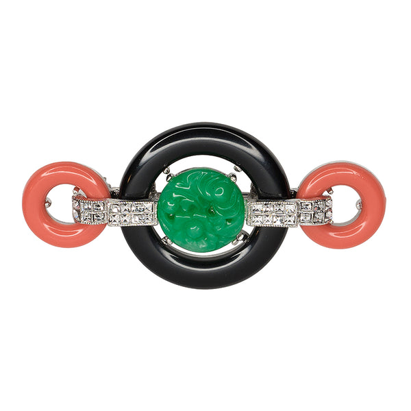 kenneth jay lane Art Deco Brooch