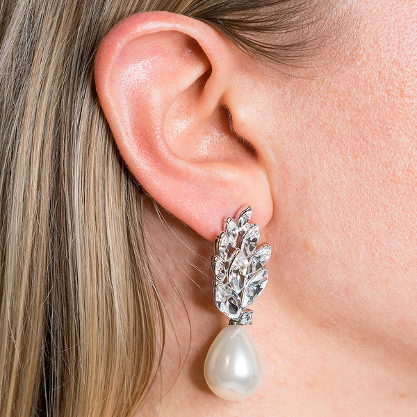 Kenneth Jay Lane Audrey Hepburn Pearl Earrings
