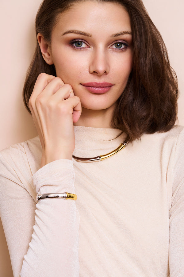 Kenneth Jay Lane Bamboo Slip-On Bracelet