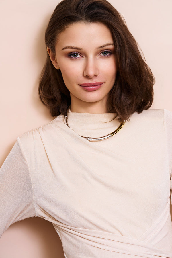 Kenneth Jay Lane Bamboo Slip-On Collar Necklace