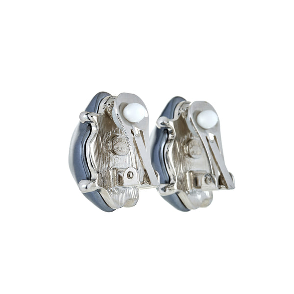 Kenneth Jay Lane Baroque Pearl Clip Earrings