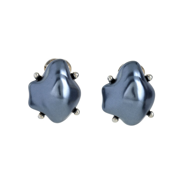 kenneth jay lane Baroque Pearl Clip Earrings