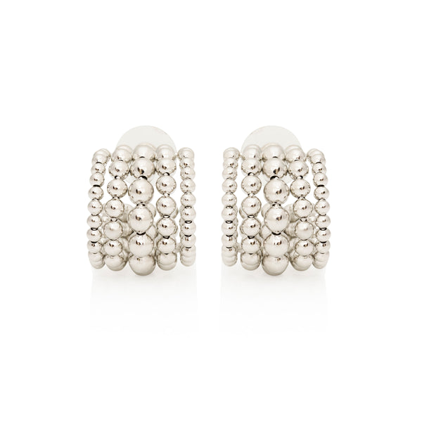 kenneth jay lane Beaded Hoop Earrings