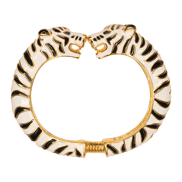 kenneth jay lane Black And White Tiger Bracelet