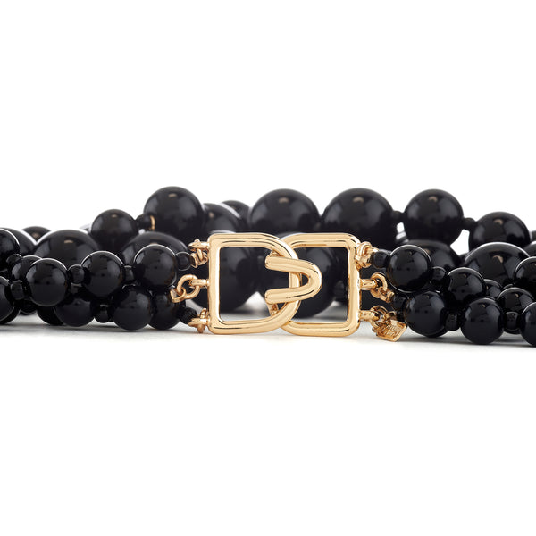 Kenneth Jay Lane Black Cluster Drops Necklace