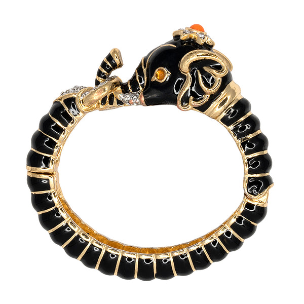 kenneth jay lane Black Elephant Head Bracelet