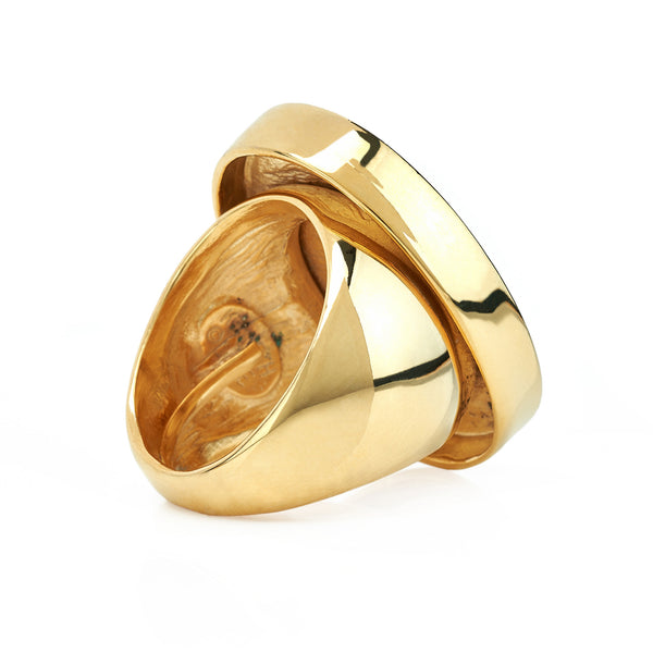 Kenneth Jay Lane Blue Kidney Ring