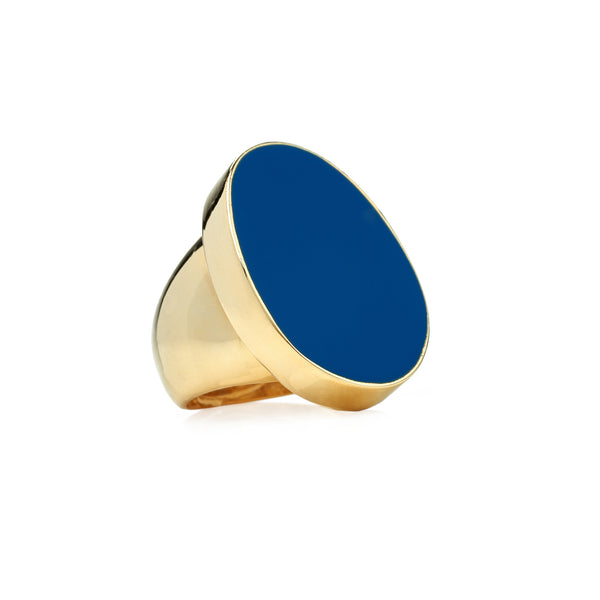 kenneth jay lane Blue Kidney Ring