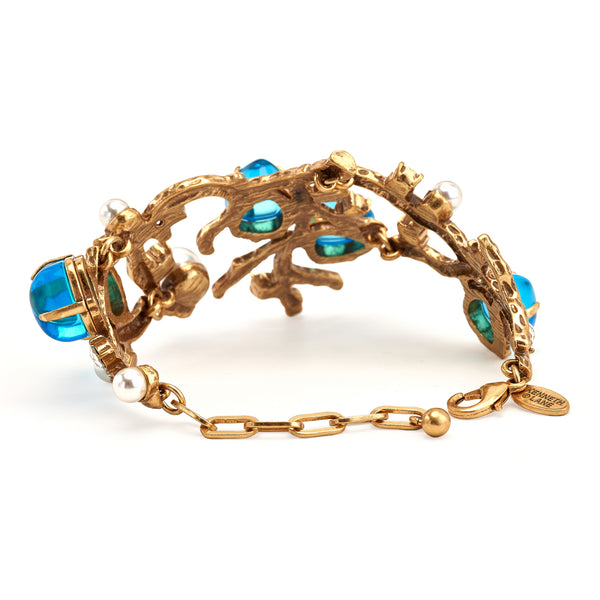 Kenneth Jay Lane Blue Sea Branch Bracelet