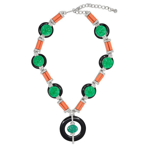 kenneth jay lane Button Deco Necklace