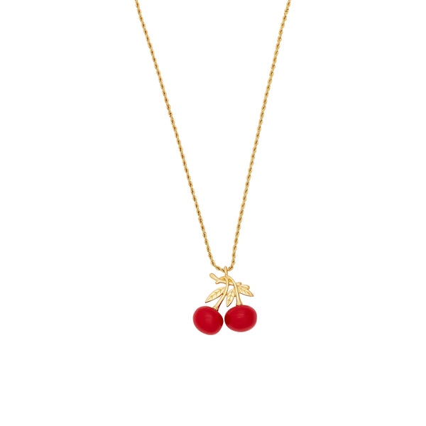 kenneth jay lane Cherry Pendant Necklace