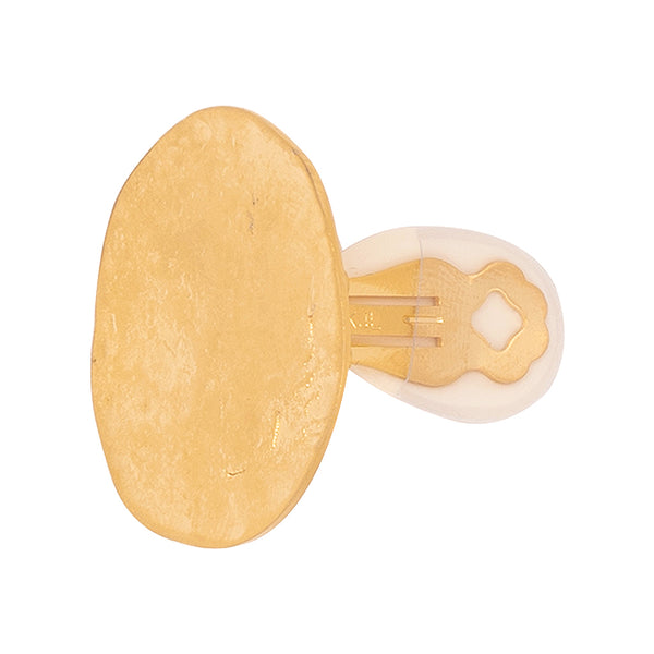 Kenneth Jay Lane Coin Button Clip Earrings