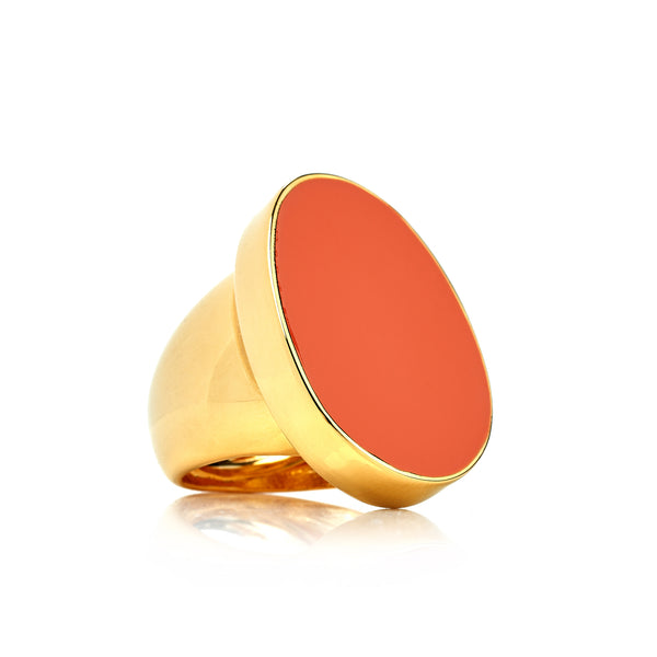 kenneth jay lane Coral Kidney Ring