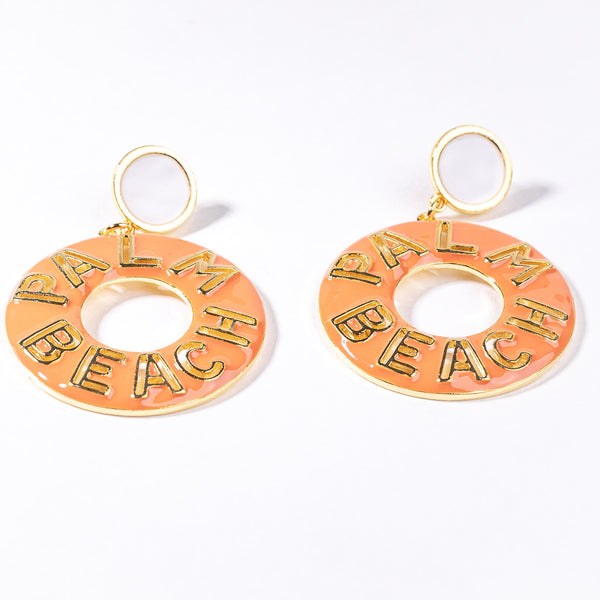 Kenneth Jay Lane Coral Palm Beach Drop Earring