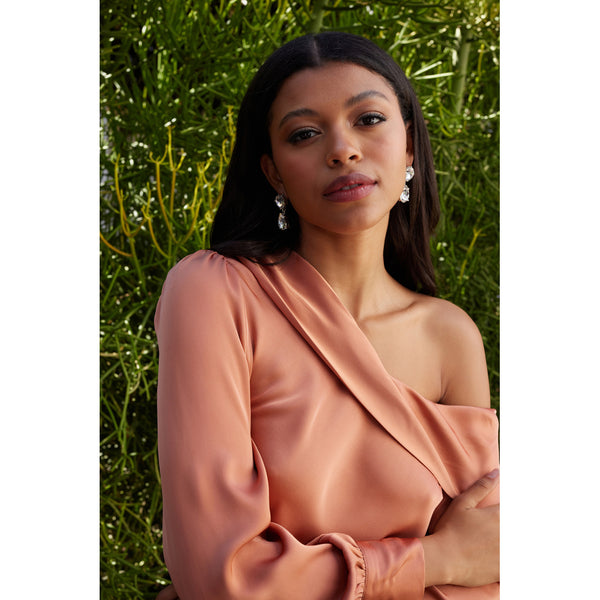 Kenneth Jay Lane Crystal Drop Pierced Earrings