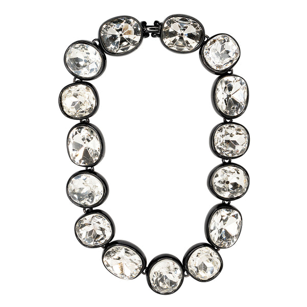 kenneth jay lane Crystal Headlight Necklace