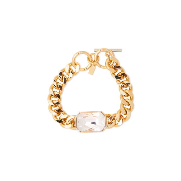 kenneth jay lane Crystal Octagon Chain Bracelet