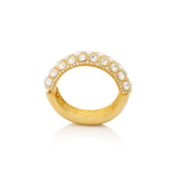 Kenneth Jay Lane Crystal Square Domed Bracelet