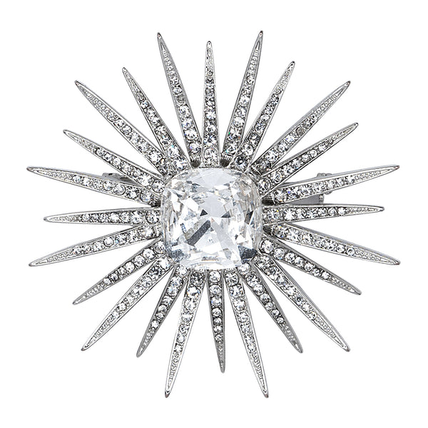 kenneth jay lane Crystal Starburst Pin