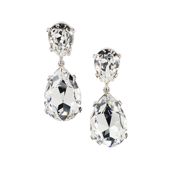 kenneth jay lane Crystal Teardrop Earrings