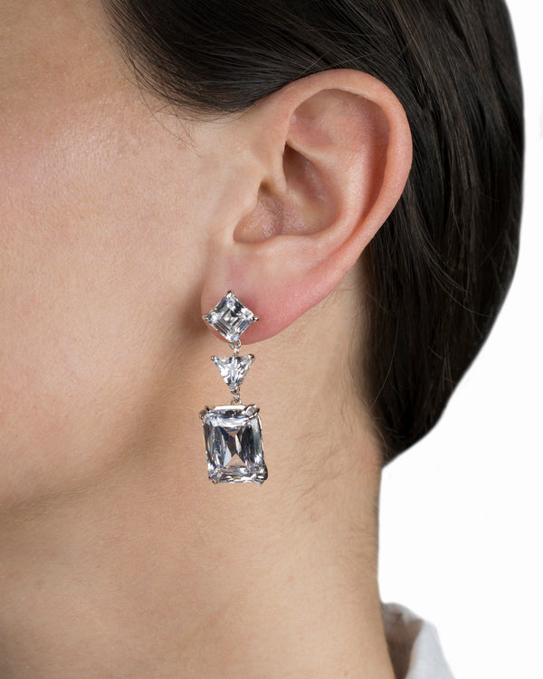 Kenneth Jay Lane Cubic Zirconia Drop Earrings