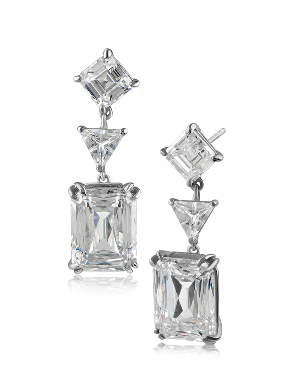 kenneth jay lane Cubic Zirconia Drop Earrings