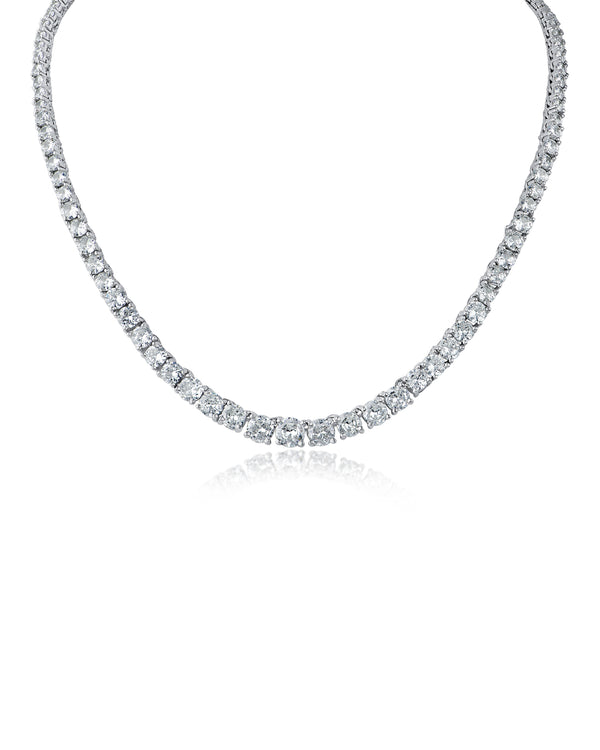 kenneth jay lane Cubic Zirconia Tennis Necklace