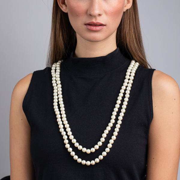 Kenneth Jay Lane Cultura Pearl Rope Necklace