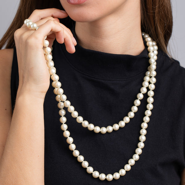 kenneth jay lane Cultura Pearl Rope Necklace