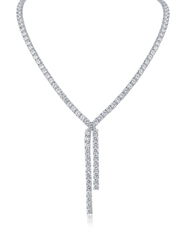 kenneth jay lane CZ Crossover Y-necklace