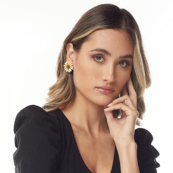 Kenneth Jay Lane Daisy Clip Earring