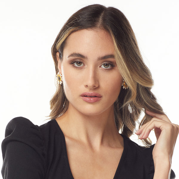 Kenneth Jay Lane Daisy Clip Earring