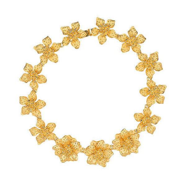 kenneth jay lane Dogwood Flower Necklace