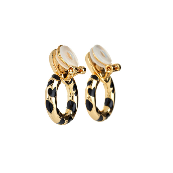 Kenneth Jay Lane Door Knocker Clip Earrings