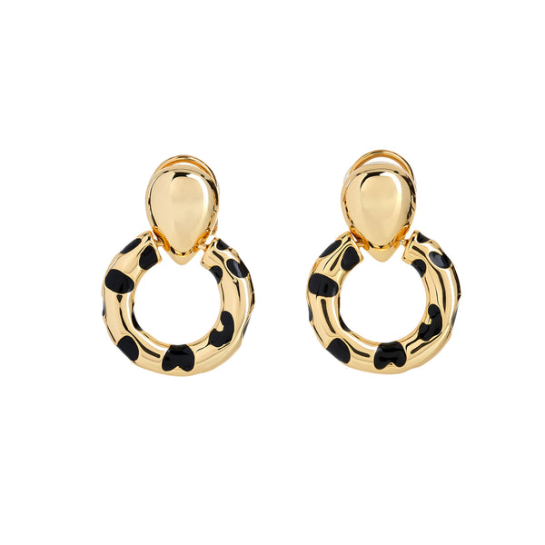 kenneth jay lane Door Knocker Clip Earrings