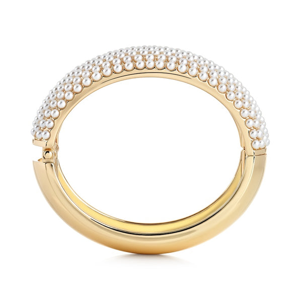 Kenneth Jay Lane Dots Hinged Bracelet