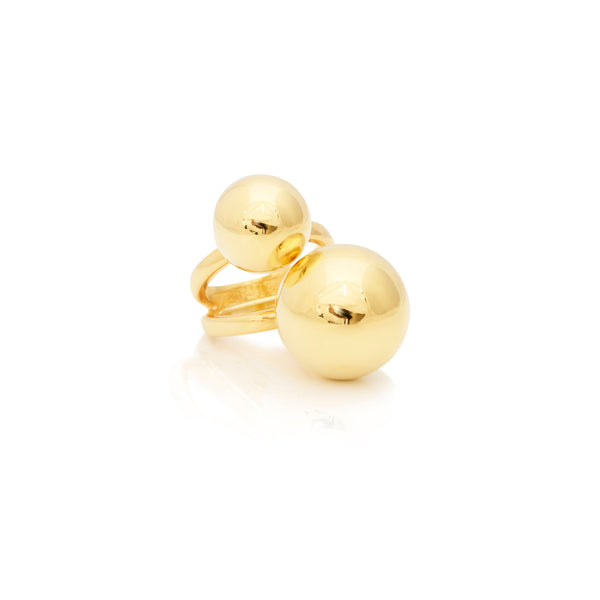 kenneth jay lane Double Ball Adjustable Ring