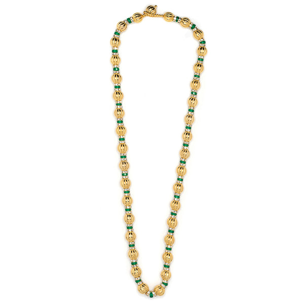 Kenneth Jay Lane Emerald Rhondells Necklace