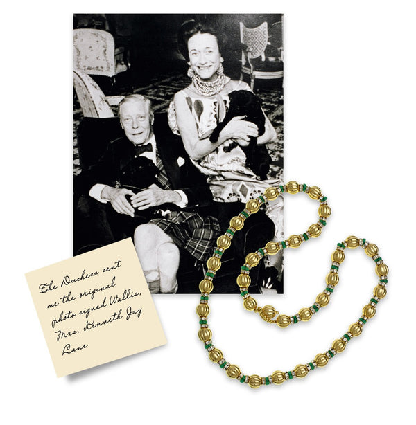 kenneth jay lane Emerald Rhondells Necklace