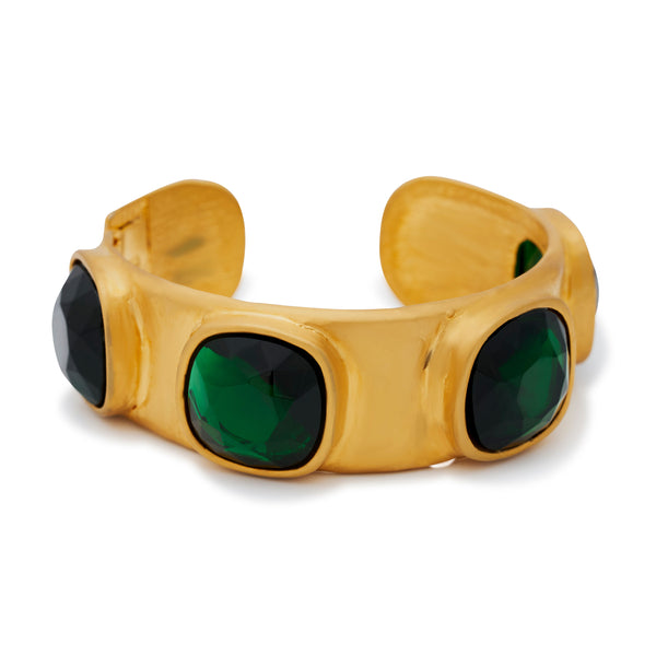 kenneth jay lane Emerald Stations Cuff